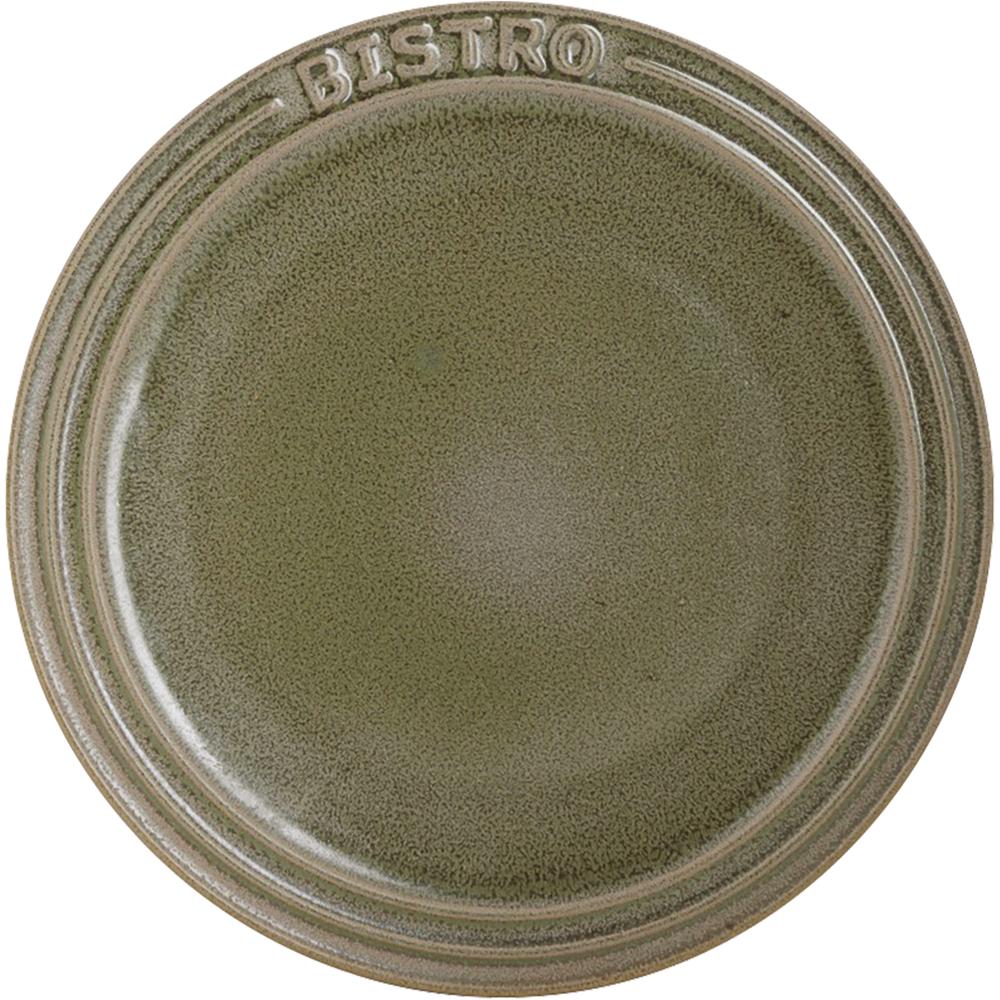 BISTRO Menüteller - (Ø 27 x 2 cm) - Grün