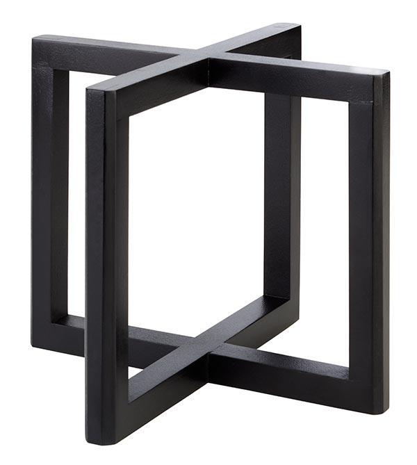 WOOD Buffetständer 20 x 20 x 17,5 cm - Schwarz