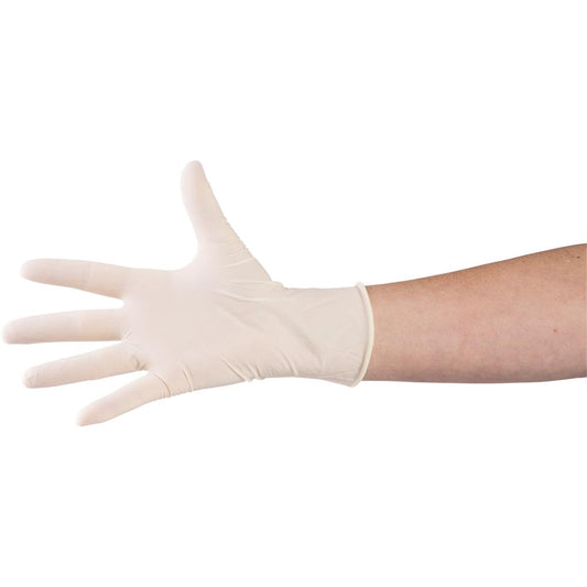 Latex-Einmalhandschuhe puderfrei - Größe S (100 Stück)