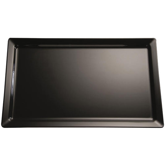 PURE Tablett GN 1/2 - 32,5 x 26,5 cm, Melamin - Schwarz