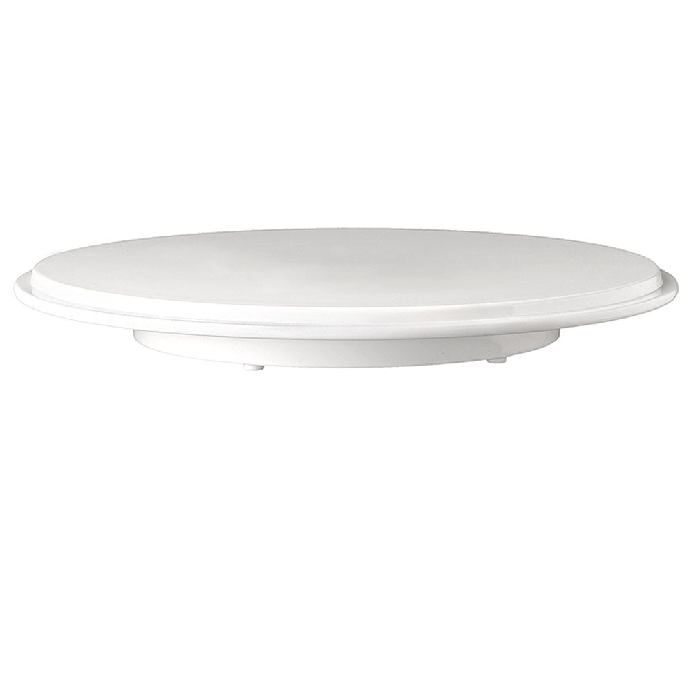 Tortenplatte Ø 31 x 3,5 cm , Melamin - Weiß