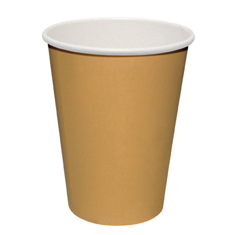 Kaffeebecher "To Go" - 340 ml - Ø 8,4 x 11 cm - Hellbraun (1000 Stück)
