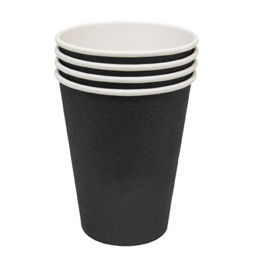 Kaffeebecher "To Go" - 230 ml - Ø 8,3 x 9 cm - Schwarz (1000 Stück)