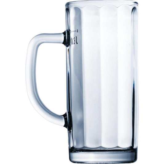 MINDEN Bierkrug 37 cl - (Ø 6,9 x 15,4 cm) - geeicht /-/  0,3 l