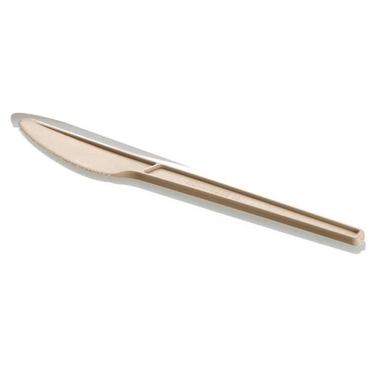 REUSABLE Messer 16,8 cm - CPLA - Natur-Weiß (20 x 50 Stück)