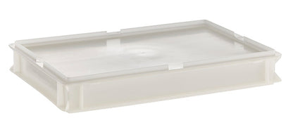 Pizzaballenbehälter HDPE weiß (Größe 60 x 40 x 7,5 cm)