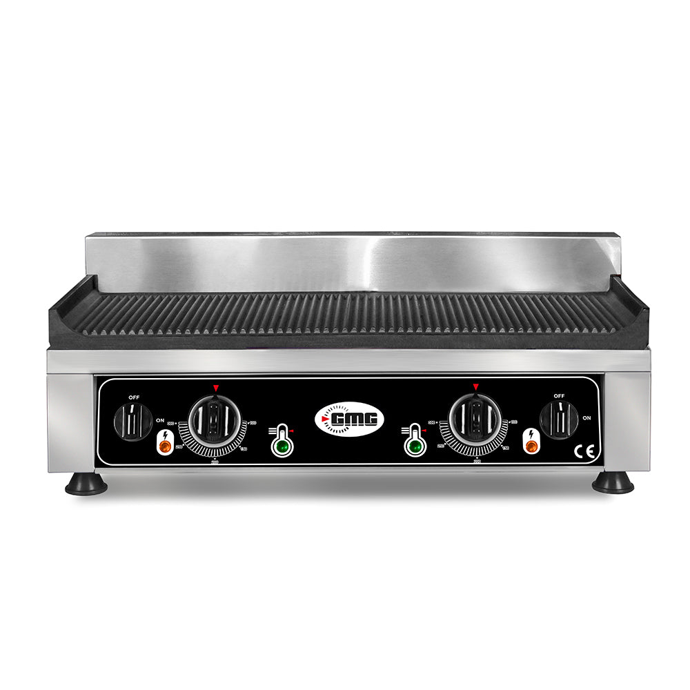 GMG Elektro-Grillplatte 52x24 gerillt - Tischgerät