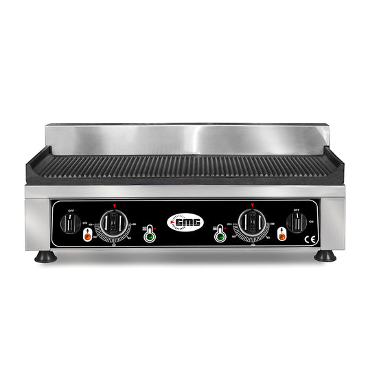 GMG Elektro-Grillplatte 52x24 gerillt - Tischgerät