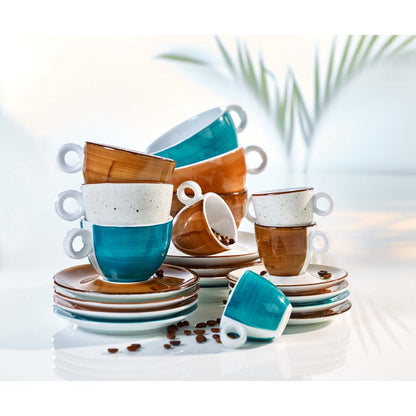 VINTAGE Espresso-Obere (bauchig) - Inhalt 8 cl - Eierschalen-Beige