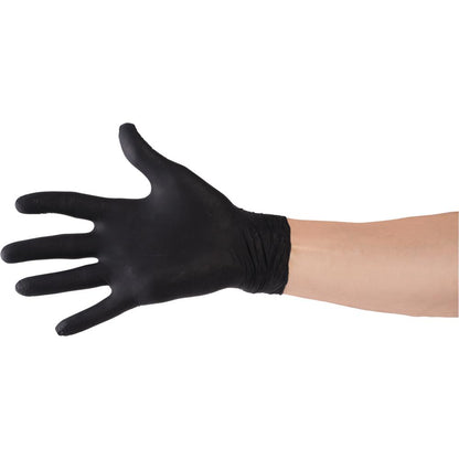 Nitril-Einmalhandschuhe, schwarz ungepudert - Größe XL (100 Stück)