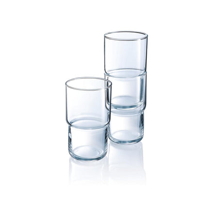LOG Trinkglas - 22 cl - (Ø 7,3 x 7,9 cm) - ungeeicht