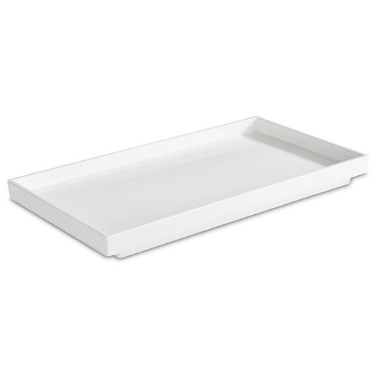 ASIA PLUS Buffettablett GN 1/3 - 32,5 x 17,6 x 3 cm, Melamin - Weiß