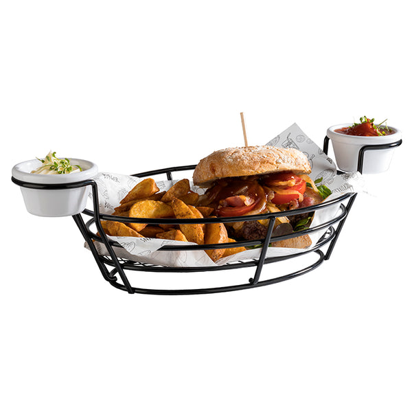 BURGER & FRIES Servierkorb 39,5 x 20 x 11 cm