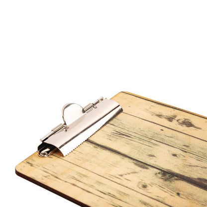 Klemmbrett - MDF Holz-Dekor - DIN A5