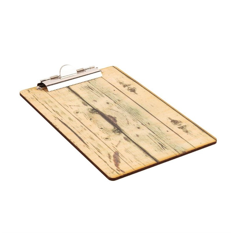 Klemmbrett - MDF Holz-Dekor - DIN A5