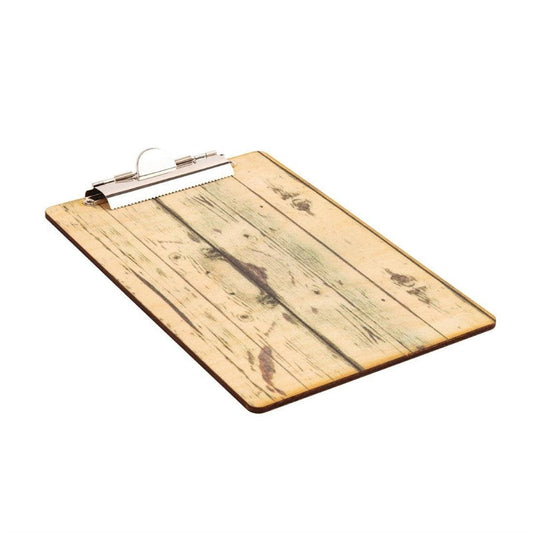 Klemmbrett - MDF Holz-Dekor - DIN A5