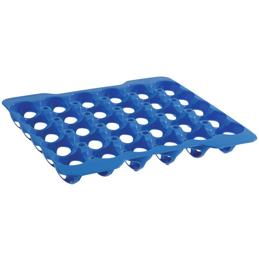 Eiertablett für 30 Eier - PP-Kunststoff - Blau