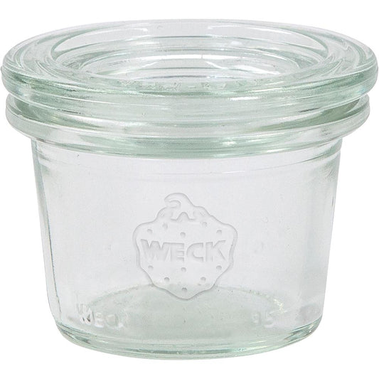 WECK Glas # 756 - Inhalt 35 ml (12er Set mit Deckel / Rundrand 40 mm - Ø 4 x 3,7 cm)