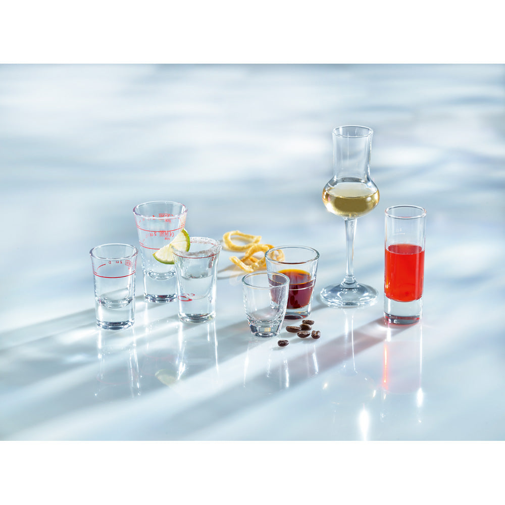 GIN 12 Schnapsglas - 3,5 cl - (Ø 4,2 x 5 cm) - geeicht /-/ 2 cl
