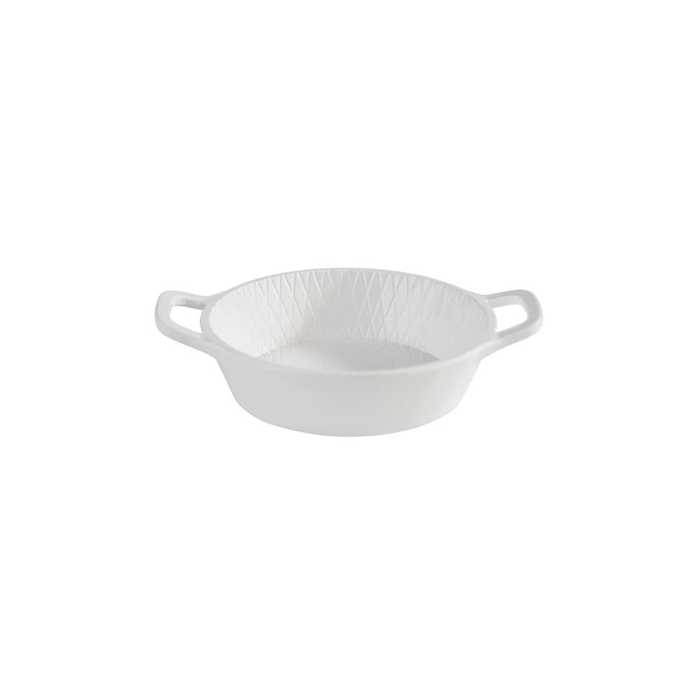 MINI Schale mit Griffen Ø 8,5 x 2,5 cm (Inhalt 70 ml), Melamin - Weiß