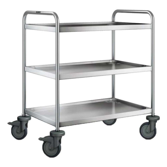 Servierwagen "SW 8x5-3" - 3 Böden (80 x 50 cm) mit luftidentischen Reifen