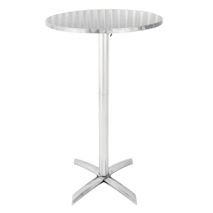 CIRCLES Klapp-Stehtisch - Ø 60 x 105 cm (Edelstahl)