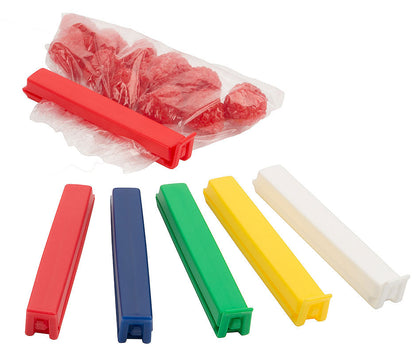 HACCP Beutelklammern 11 cm - Set à 20 Stück/5 Farben