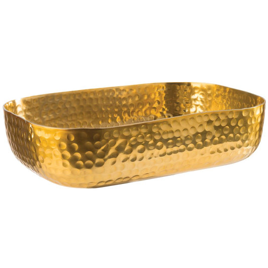 SHINY Aluminium-Schale 23 x 15,5 x 6 cm (Inhalt 1,4 l) - Goldfarben