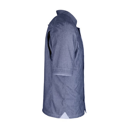 Herren-Kochjacke (Halbarm) - Jeans - L