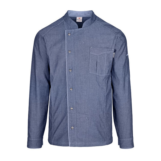 Herren-Kochjacke (Langarm) - Jeans - M