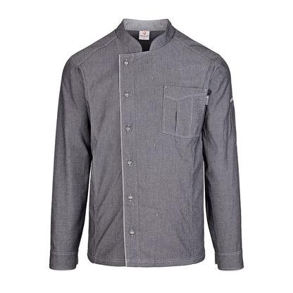 Herren-Kochjacke (Langarm) - Grau - S
