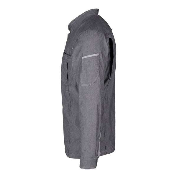 Herren-Kochjacke (Langarm) - Grau - XL