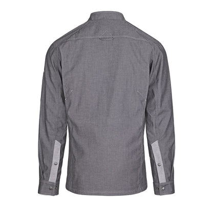 Herren-Kochjacke (Langarm) - Grau - M