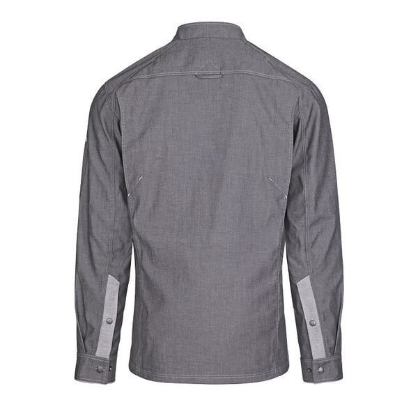 Herren-Kochjacke (Langarm) - Grau - M