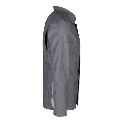 Herren-Kochjacke (Langarm) - Grau - L