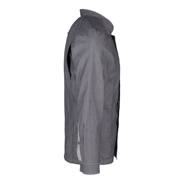Herren-Kochjacke (Langarm) - Grau - L
