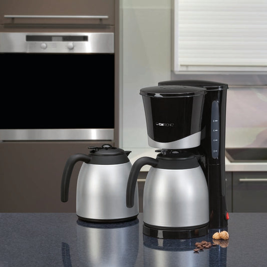 BASICLINE "KA 3328" Kaffeeautomat mit 2 Thermokannen (230 V)