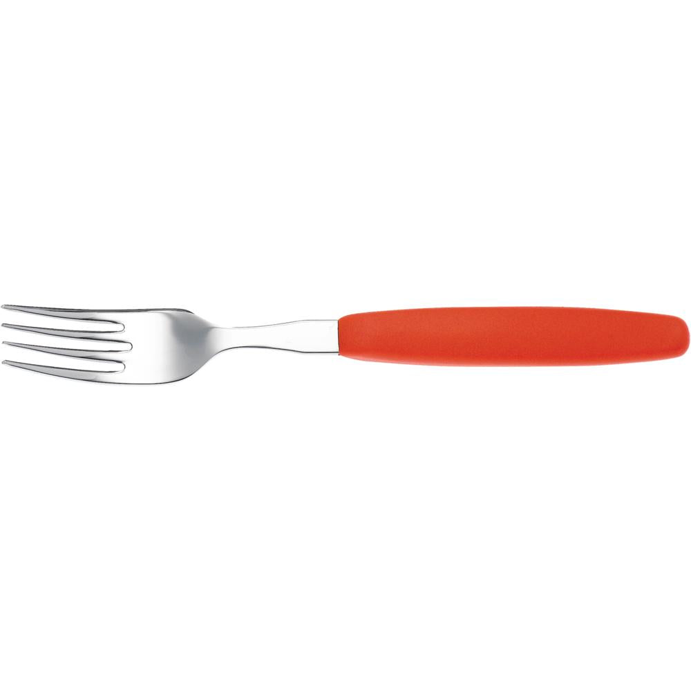 COLORATO Menügabel 20 cm mit Kunststoffgriff - Rot