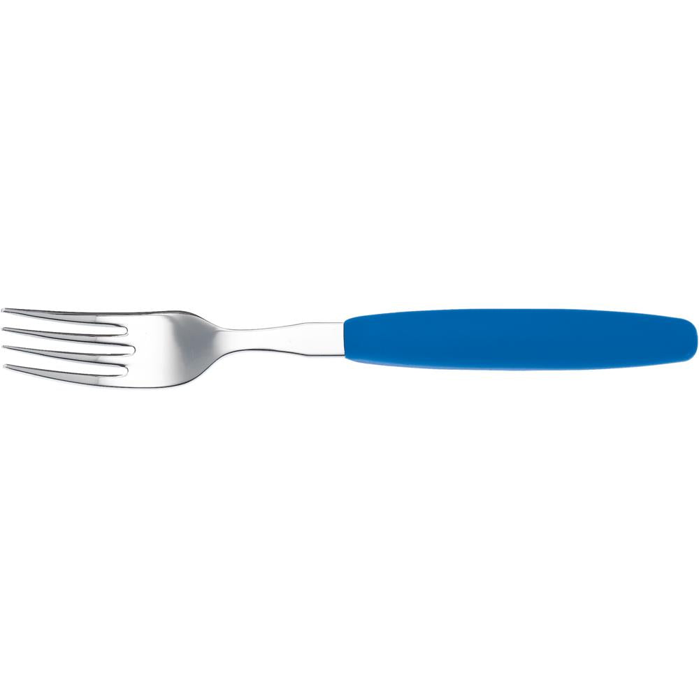 COLORATO Menügabel 20 cm mit Kunststoffgriff - Blau