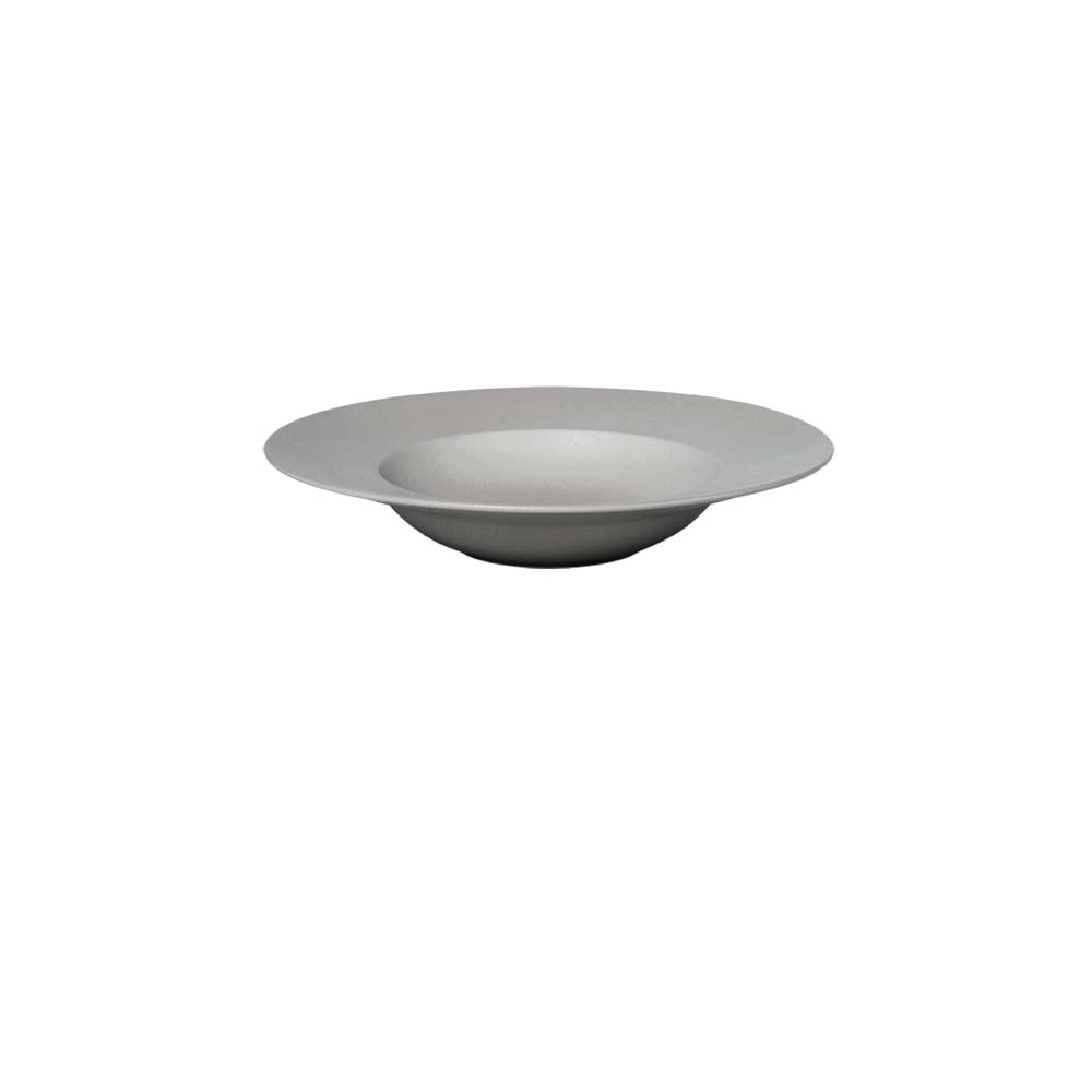 NEYLA Fahnenteller tief - Ø 23 cm - grau