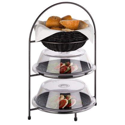 Teller-Etagère 3-stufig - bis Teller-Ø 27 cm - schwarz