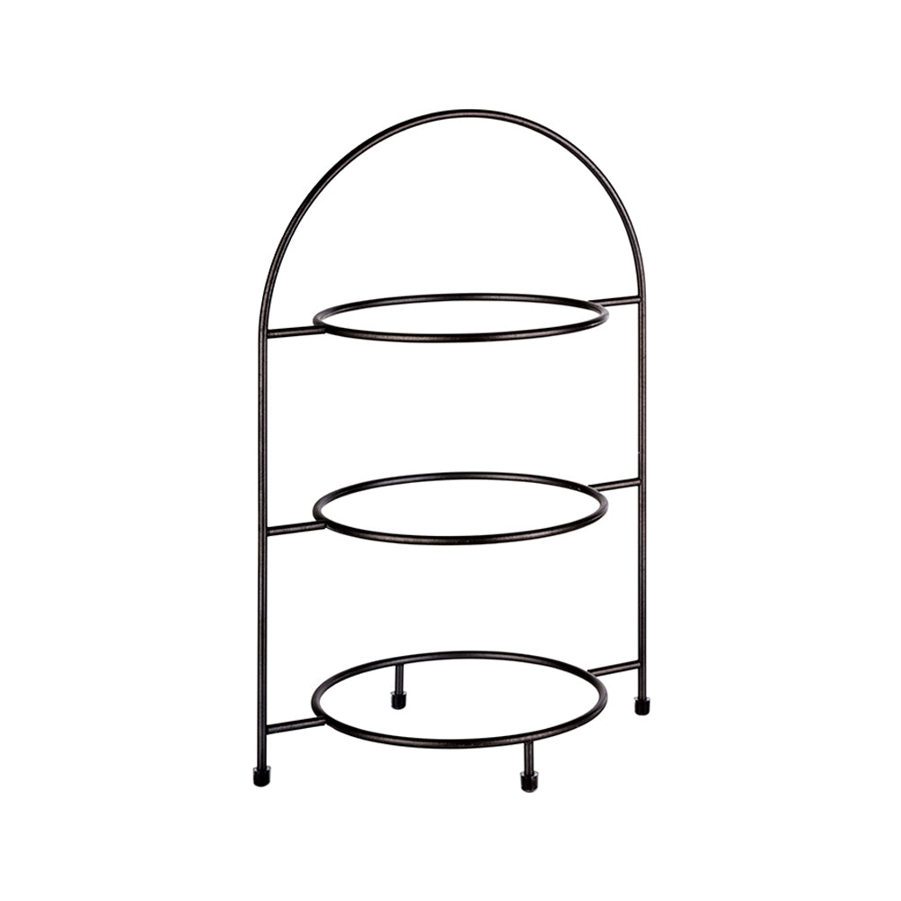 Teller-Etagère 3-stufig - bis Teller-Ø 27 cm - schwarz