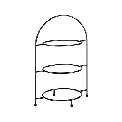 Teller-Etagère 3-stufig - bis Teller-Ø 27 cm - schwarz