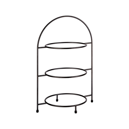 Teller-Etagère 3-stufig - bis Teller-Ø 27 cm - schwarz