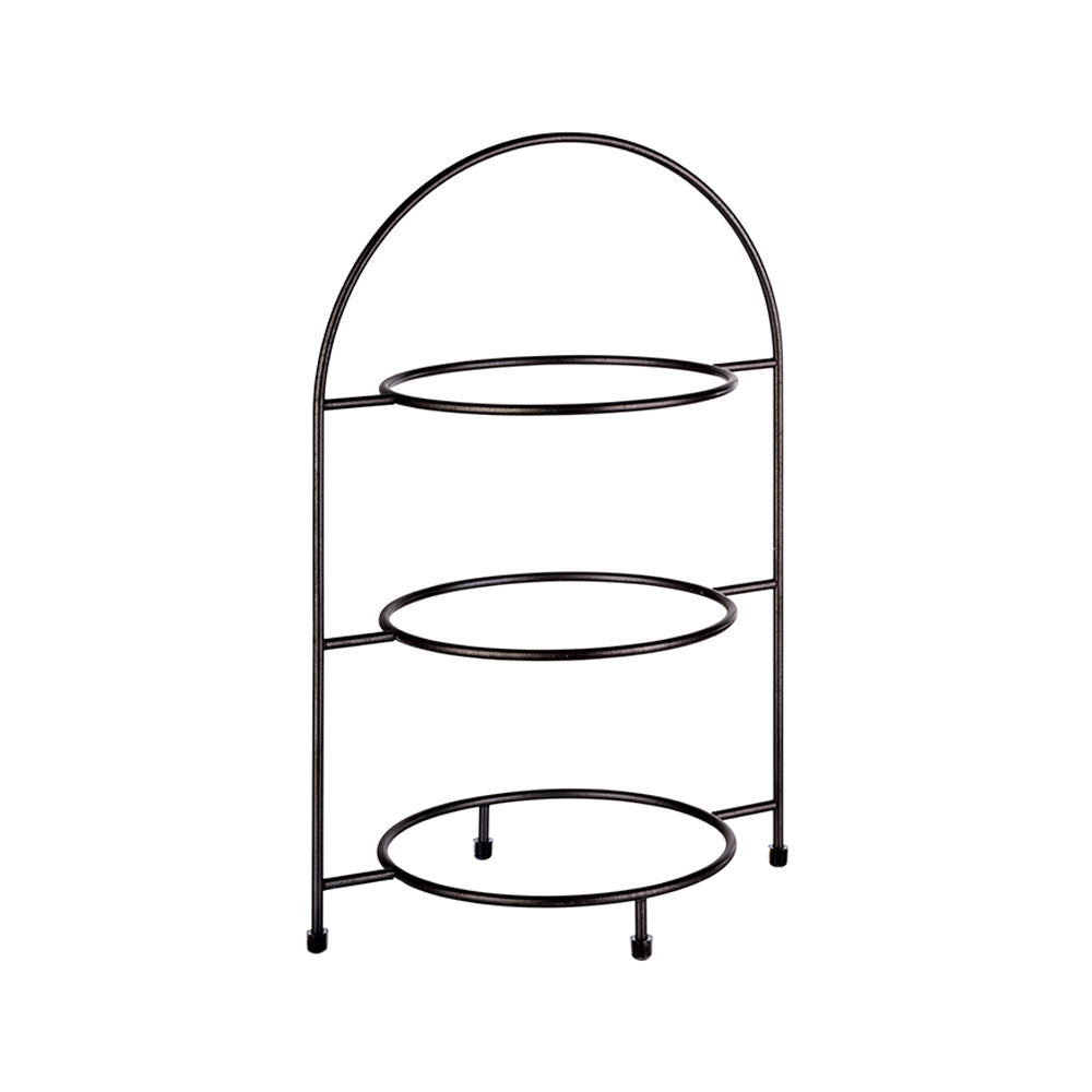 Teller-Etagère 3-stufig - bis Teller-Ø 27 cm - schwarz