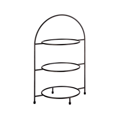 Teller-Etagère 3-stufig - bis Teller-Ø 27 cm - schwarz