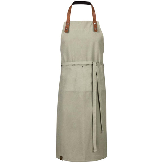 Latzschürze (75 x 100 cm) - Olive Washed