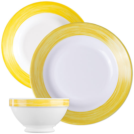 BRUSH Kinder-Gedeck-Set - Yellow - 72-tlg.