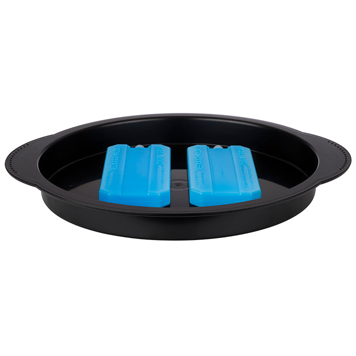 Thermo-Tablett rund 6-teilig (schwarz)