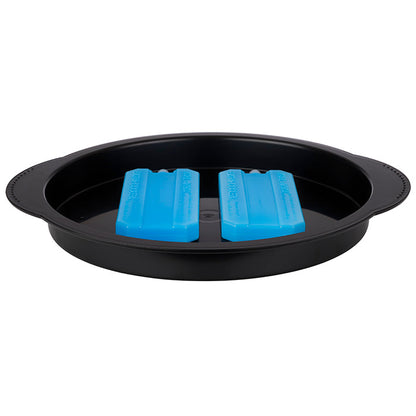 Thermo-Tablett rund 6-teilig (schwarz)